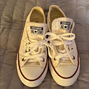 Converse Cream All Star Sneakers
